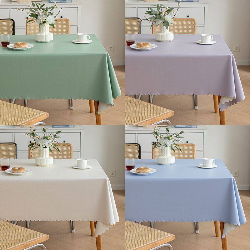 轻奢高级感PVC免洗防油防水防烫餐桌桌布长方形茶几桌垫纯色布艺,居家布艺,桌布,淘宝优惠券,粉丝福利购,淘宝优惠卷