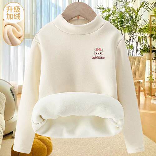 女童保暖上衣德绒加厚