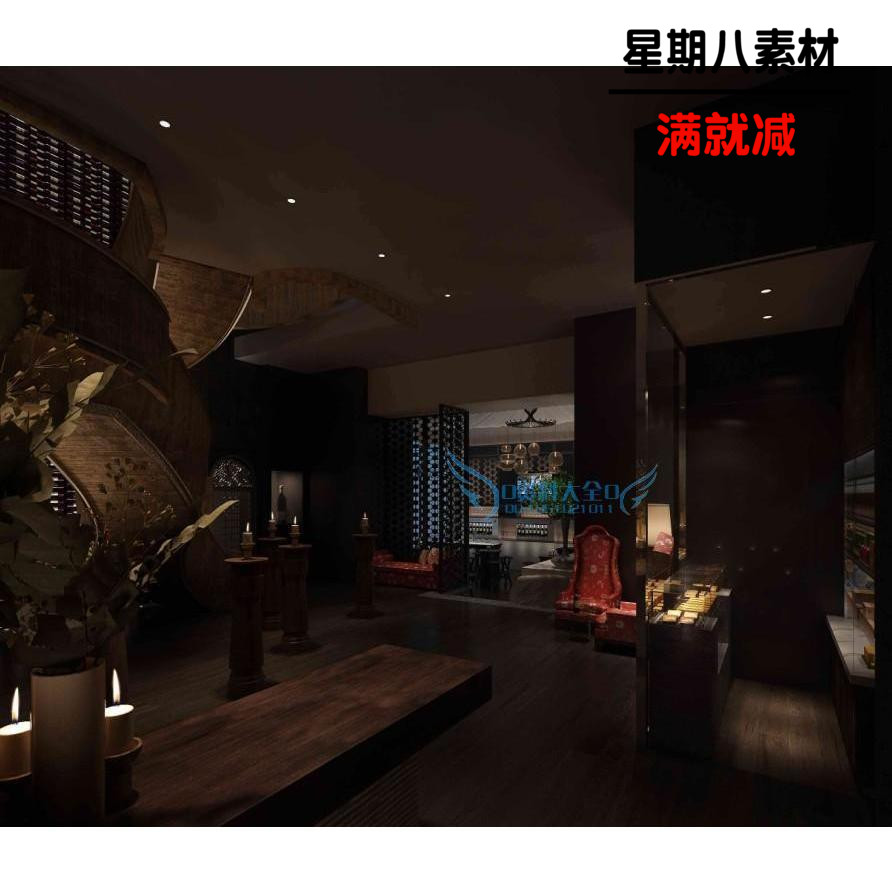 顶级红酒会所/酒庄/酒窖/设计/cad施工图纸/3d高清