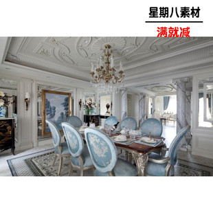 风格 实景照片奢华欧式 别墅家装 室内设计 设计资料素 经典 法式