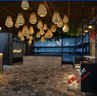 z30 餐厅设计 主题餐厅面馆火锅日本餐厅中餐特色餐咖啡馆工业风格