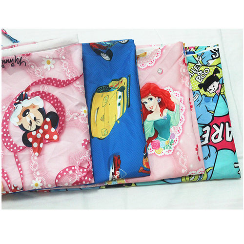 儿童被罩涤纶卡通印花布外贸余货