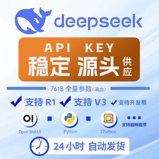 Deepseek密钥 token v3 r1 api key 密钥 key token大模型 dsr1