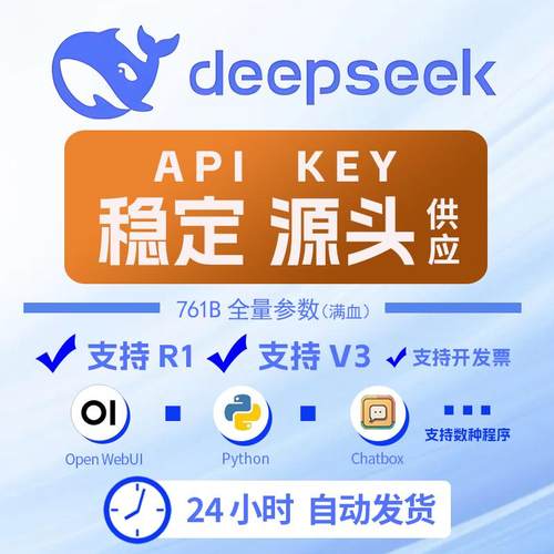 Deepseek密钥 token v3 r1 api key 密钥 key token大模型 dsr1