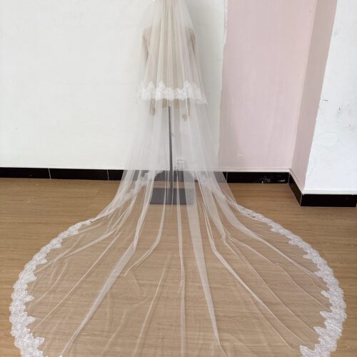 新娘婚礼头纱高清软纱双层