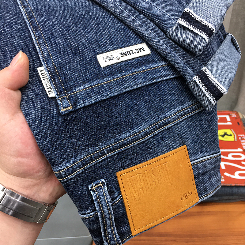 动力牛长裤水洗春夏季高端牛仔裤