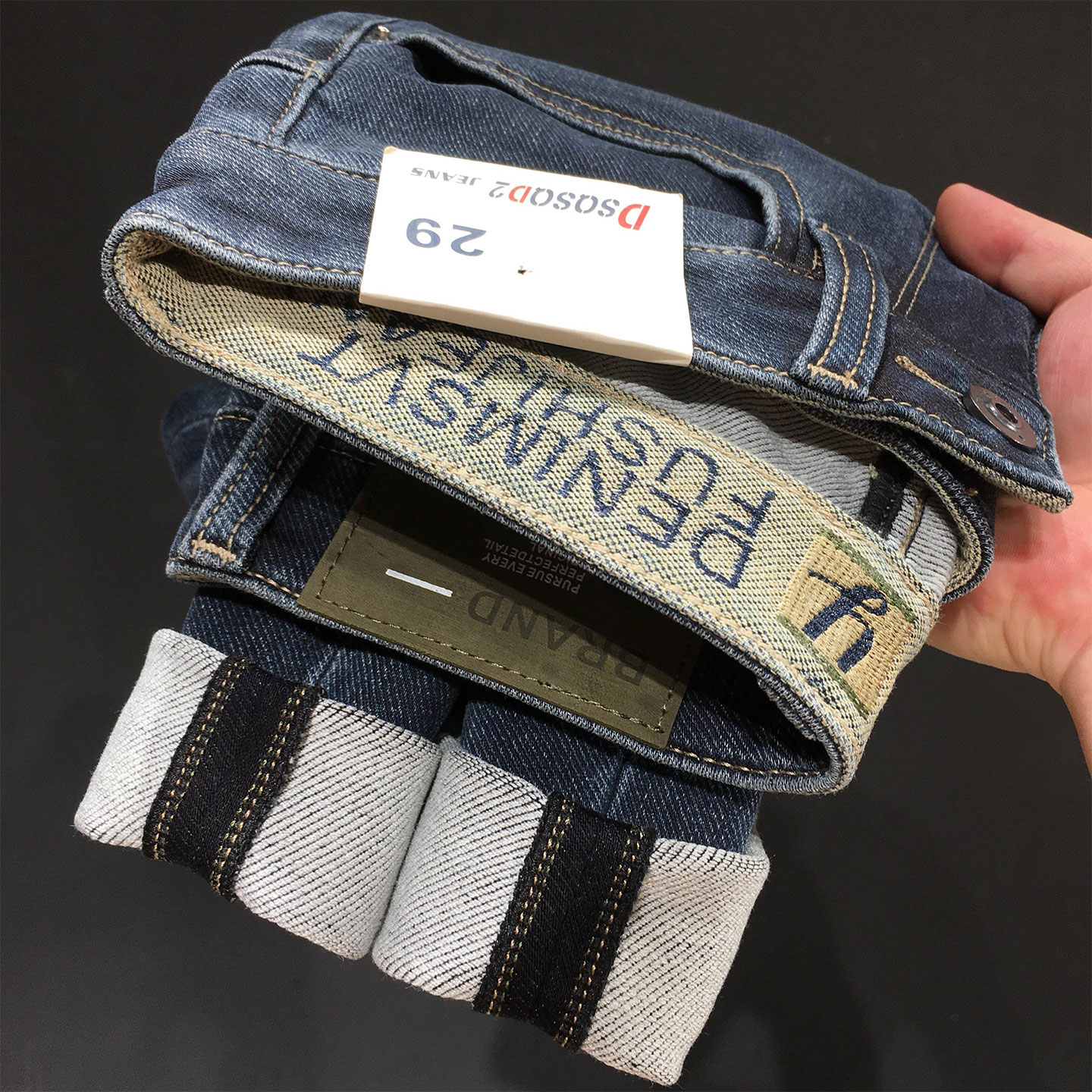 秋冬季新款牛仔裤男2025潮牌高端潮流休闲弹力修身小直筒长裤