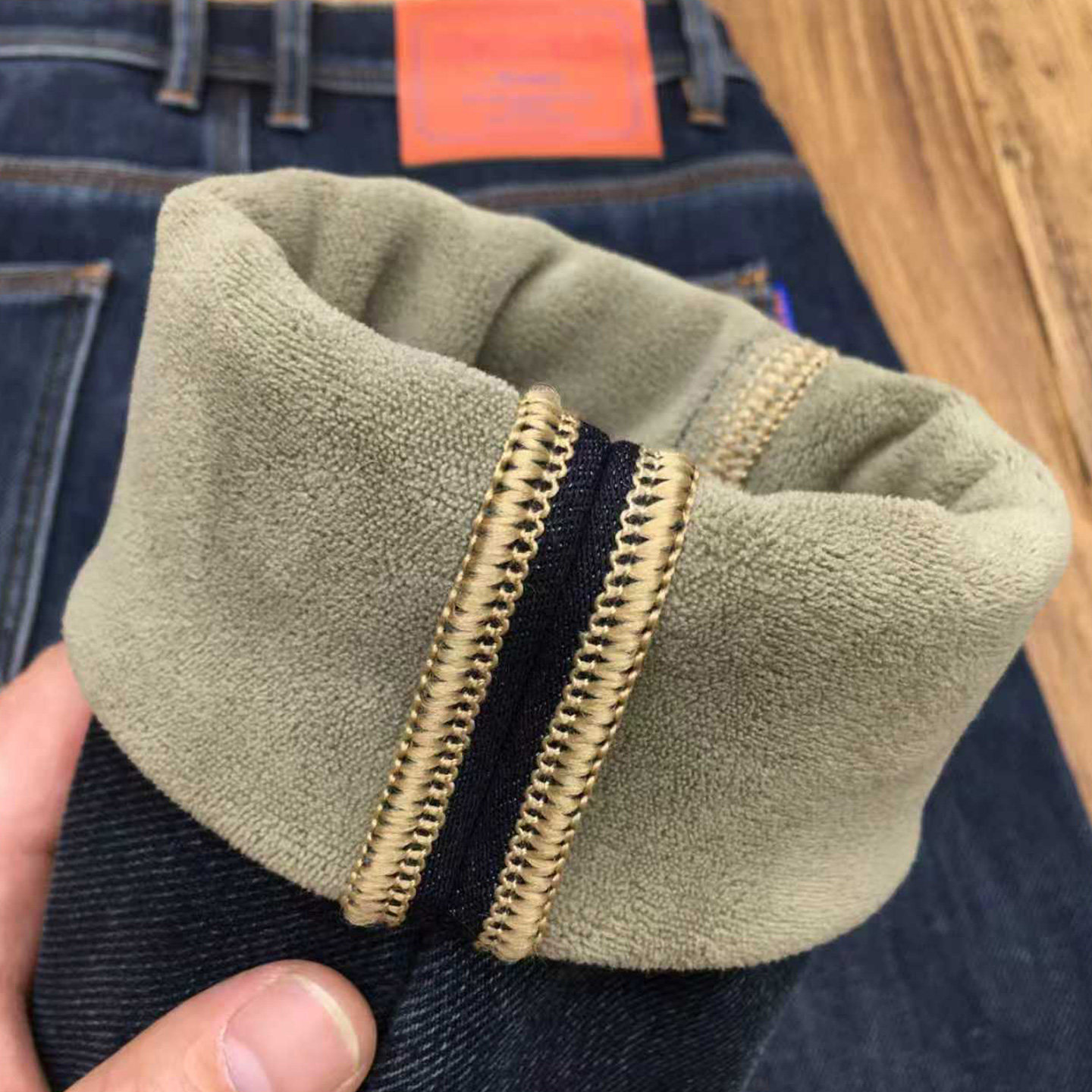 冬季加绒新款牛仔裤男保暖欧洲站潮牌高端潮流休闲弹力修身小脚裤,男装,牛仔裤,淘宝优惠券,粉丝福利购,淘宝优惠卷