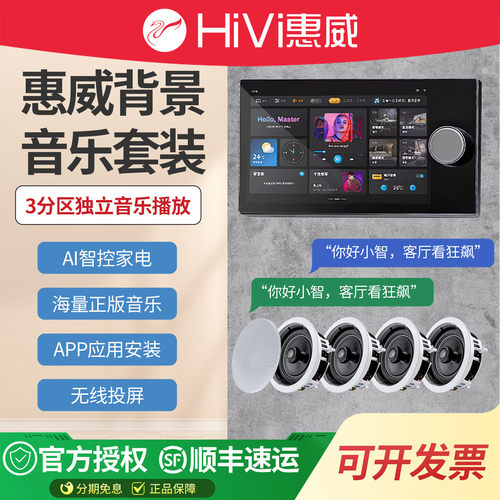 惠威吸顶喇叭套装智能家居背景音