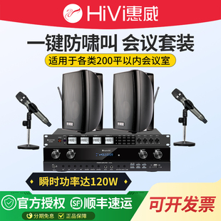 会议音箱系统设备全套无线话筒 中小型会议室音响套装 Hivi 惠威