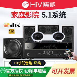 惠威 环绕音箱套装 VX5 天花音响5.1家庭影院吸顶嵌入式 LCR Hivi