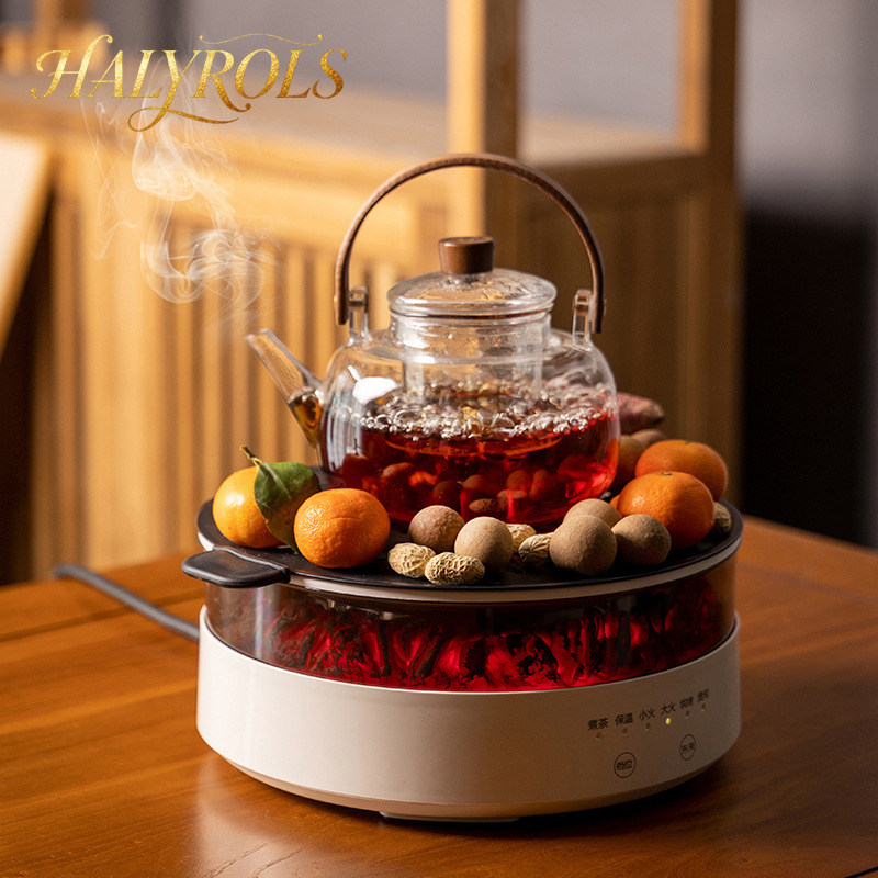 海丽珞思2026新款围炉煮茶器高档室内电陶炉插电煮茶炉玻璃煮茶壶,餐饮具,煮茶炉,淘宝优惠券,粉丝福利购,淘宝优惠卷