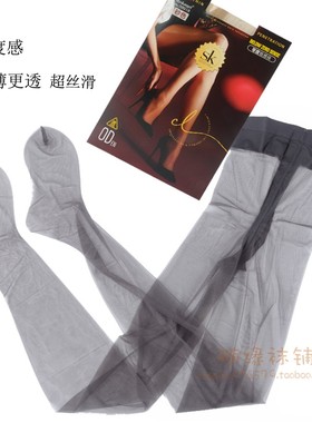SK8918零感带脚型丝袜0D超薄隐形性感高透T档无痕浅黑色女连裤袜
