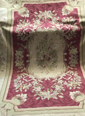 [2020.10][唐顿庄园]出口欧美皇宫绣手工满绣客厅卧室地毯vintage