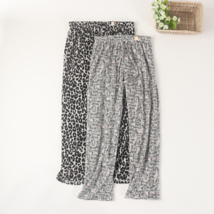 外贸女士柔软摇粒绒高腰款家居抓绒睡裤单条裤子轻便保暖秋冬大码