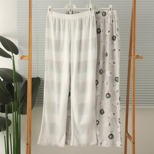 外贸女超细摇粒绒薄绒抓绒高腰家居裤睡裤裤子长裤保暖秋冬大码