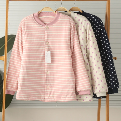 女纯棉加厚家居棉袄保暖冬内搭