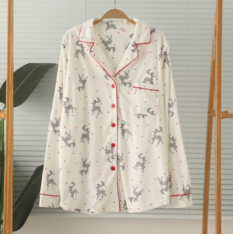 特价女薄绒超柔家居服上衣睡衣春