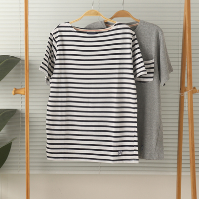 男女纯棉粗棉短袖内搭春秋