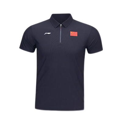 李宁POLO衫国旗服商务短袖