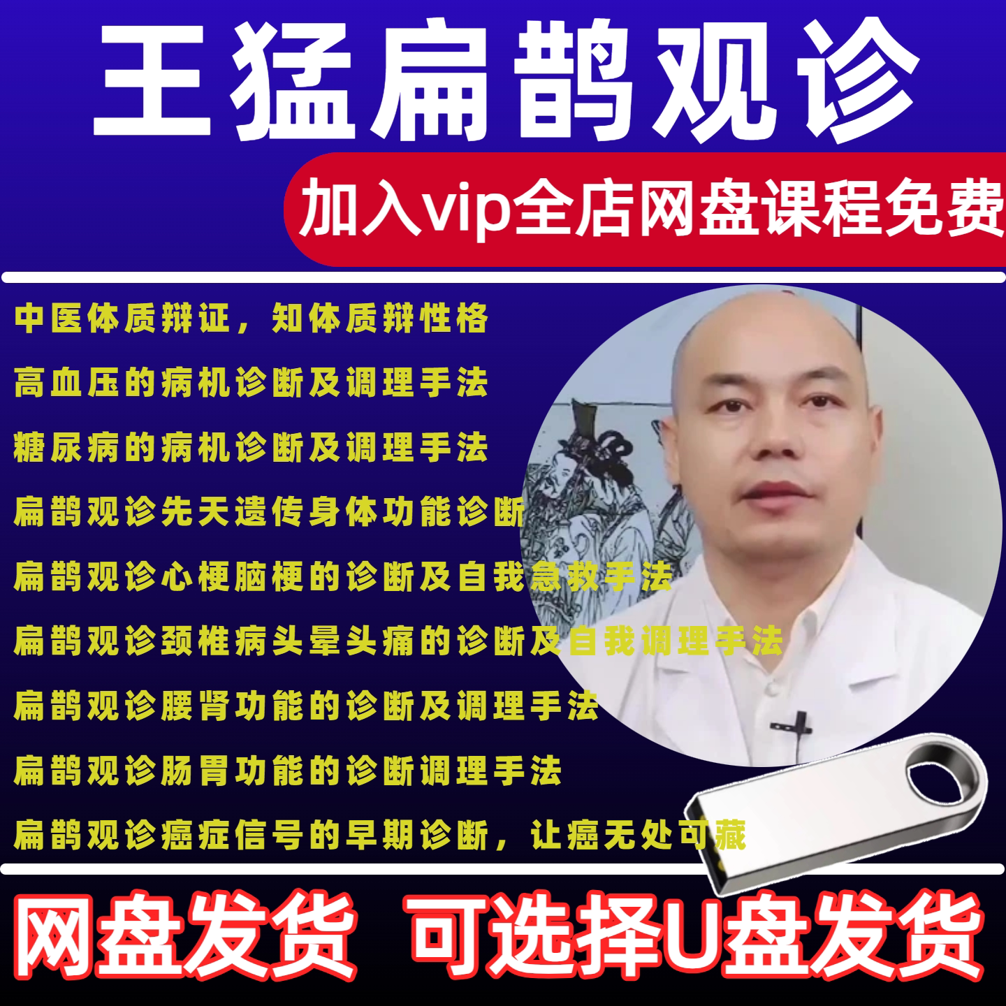 王猛扁鹊观诊 视频全集中医体质辩证中医诊断零基础学习课程图片