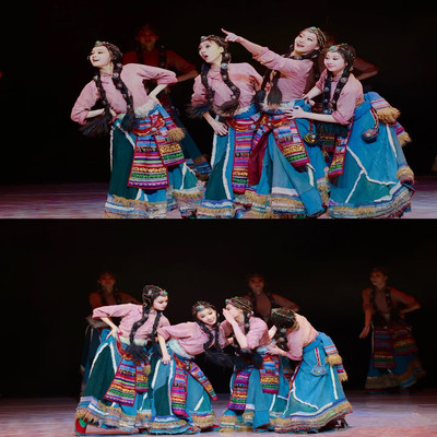 藏族舞蹈表演服饰新款