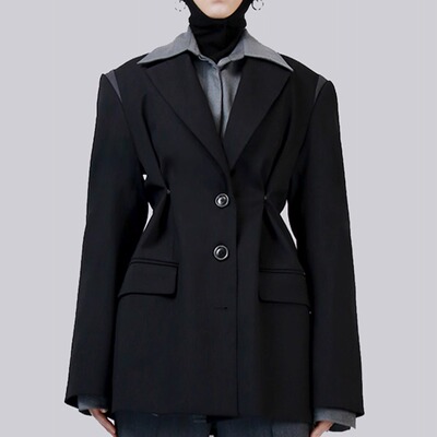 PROFILLZERO按扣收腰女西装profi11zero张予曦朱志鑫刘敏涛同款