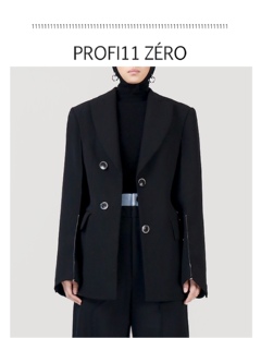 黑色 PROFILLZERO profi11zero 23FW 西装 立体袖 修身