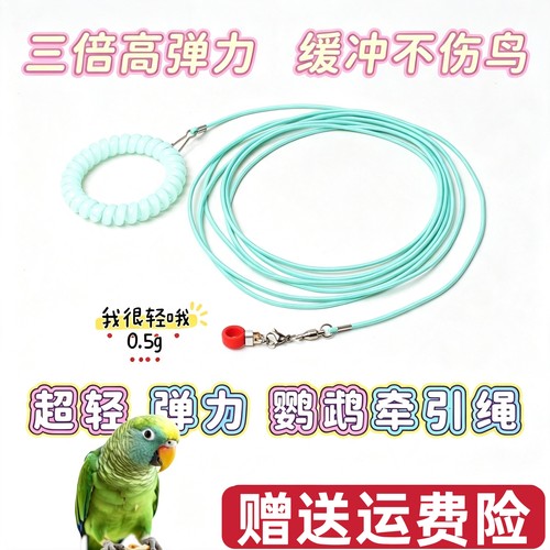 鹦鹉放飞绳牵引绳超轻训练不伤脚