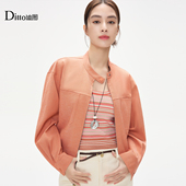 立领短外套女春季 Ditto 迪图时尚 百搭显瘦休闲外套上衣