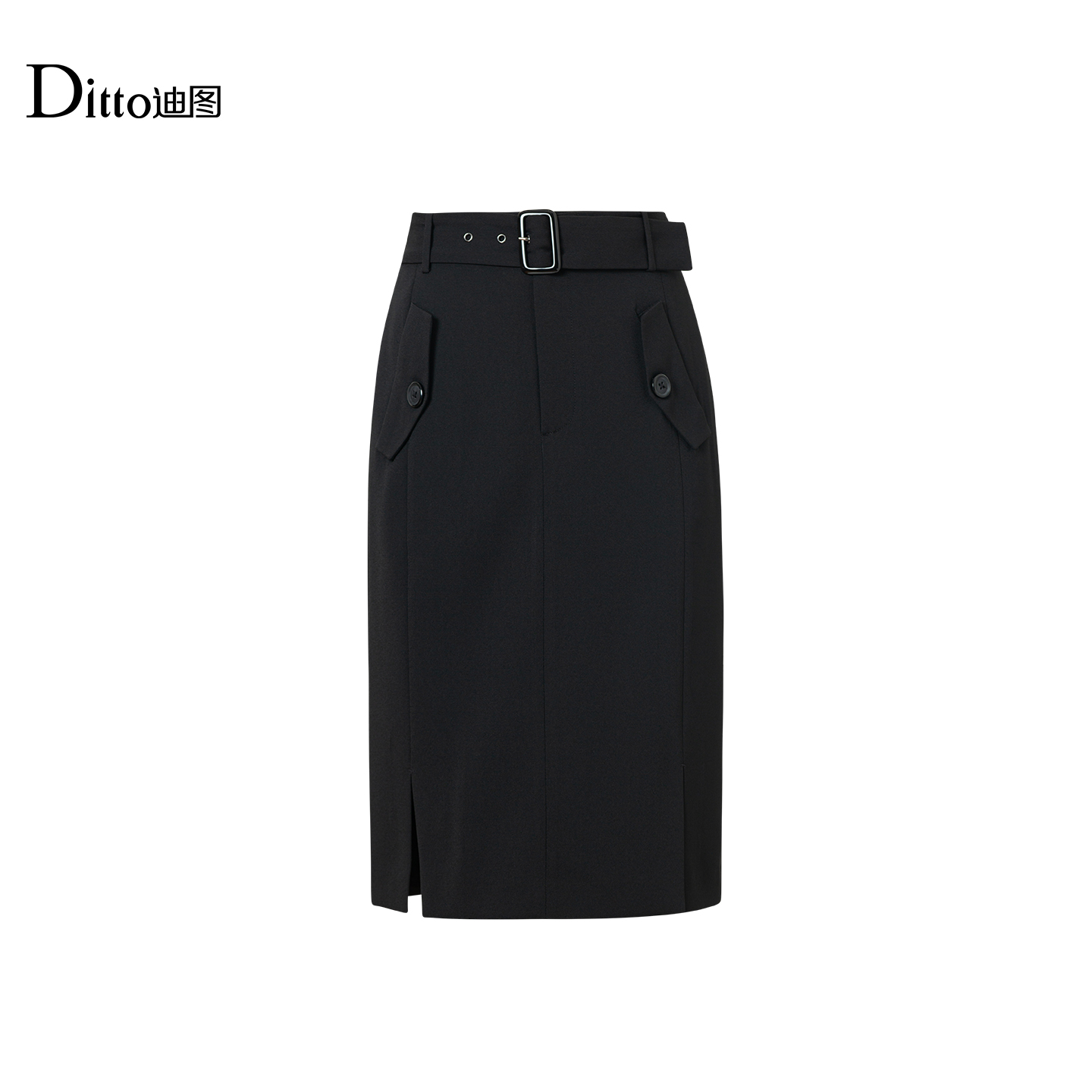 半身裙百搭黑色高腰显瘦时尚简约