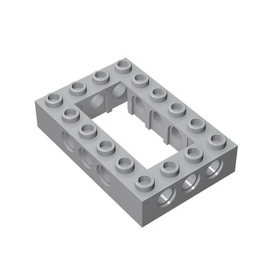 MOC国产32531小颗粒积木科技零配散件4211716黑色4x6带孔框架砖