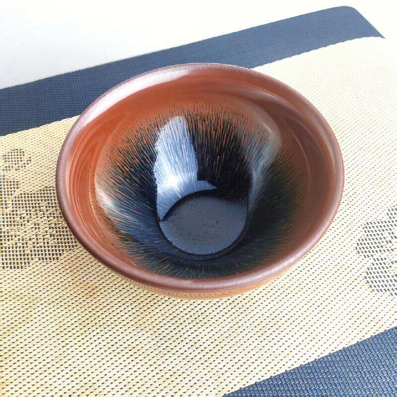 宋代点茶工具建盏兔毫乌金百花盏