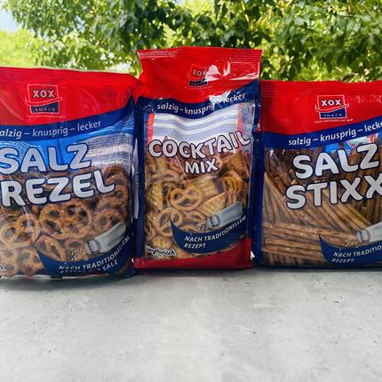XOX德国进口饼干条/蝴蝶饼干圈/混合饼干休闲小吃零食