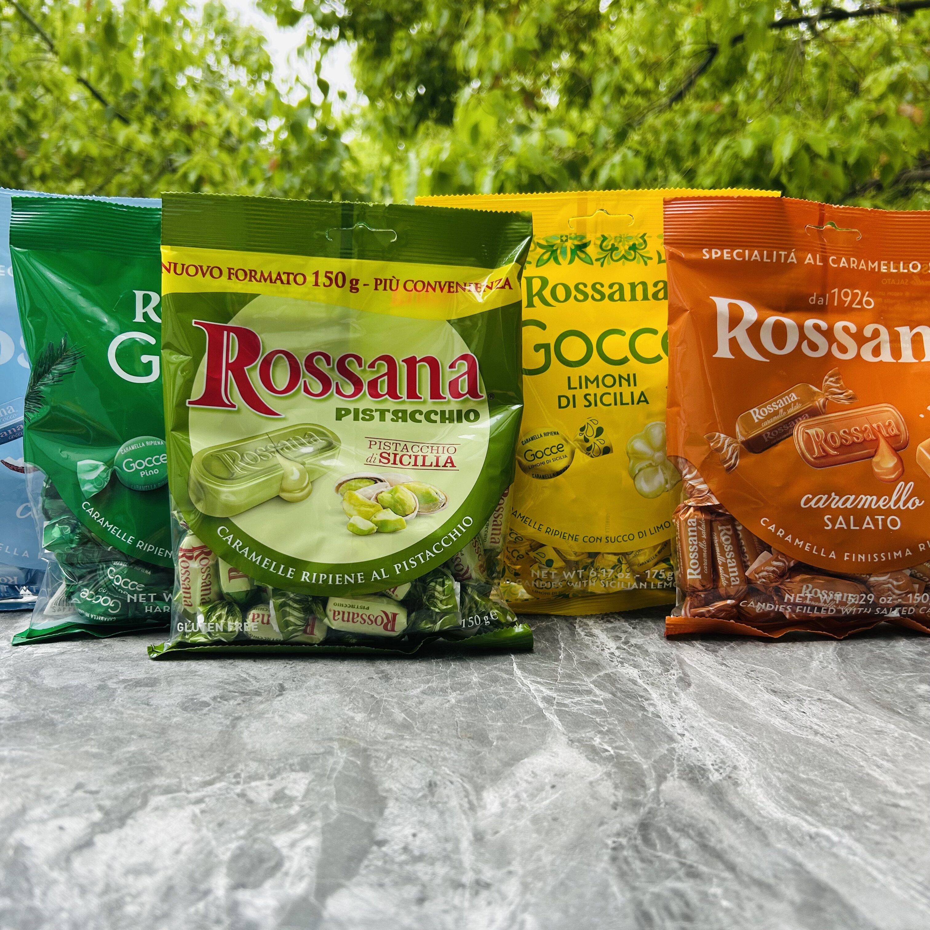 Rossana意大利流心糖椰汁/开心果酱流心/榛子巧克力/薄荷/柠檬味