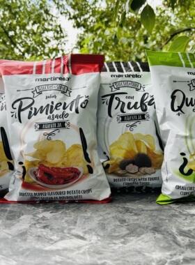 清仓martirelo西班牙进口薯片松露/奶酪洋葱/辣味/烤肉/盐味120g