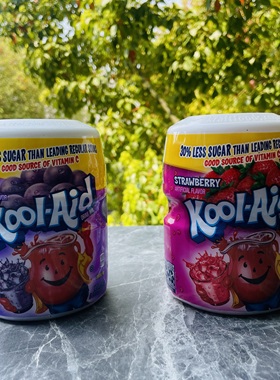 固体饮料美国进口Kool-Aid果味粉冲饮葡萄味/草莓味538g