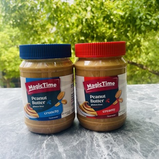 Peanut butter美国进口魔法时光花生酱颗粒/柔滑454g