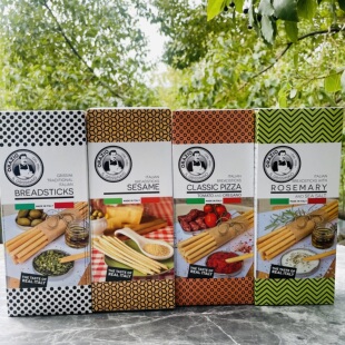 ORAZIO BREADSTICKS勒尔玛意大利进口原味/芝麻/迷迭香面包棒120g