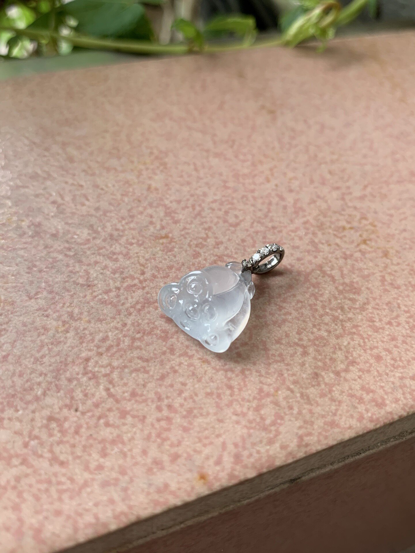 【小陈翡翠】缅甸天然翡翠A货冰种小莲蓬翡翠吊坠