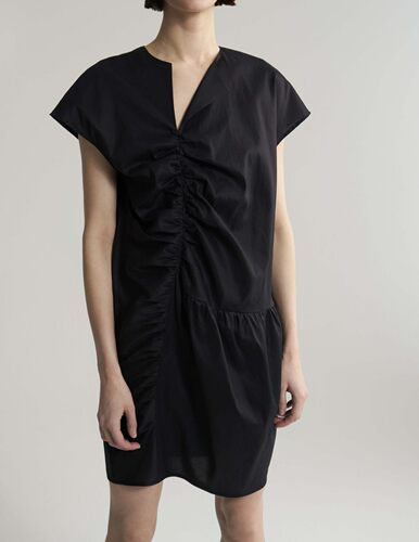 简约不对称棉纯色新款