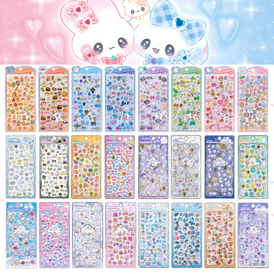 日系3D浮雕贴纸POP DROP实心颗粒贴画手机壳制作小卡装饰寿司美食