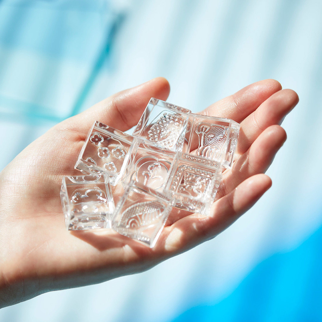 日本kingjim锦宫印章亚克力冰印手账日程透明可爱动物冰块DIY盖章