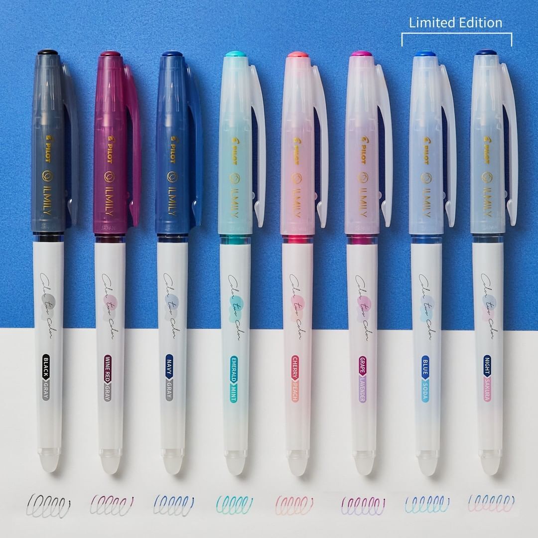 百乐ilmily双色变色可擦笔限定