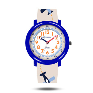 儿童手表男孩糖果色防水石英表中小学生女指针式 电子表考试专用