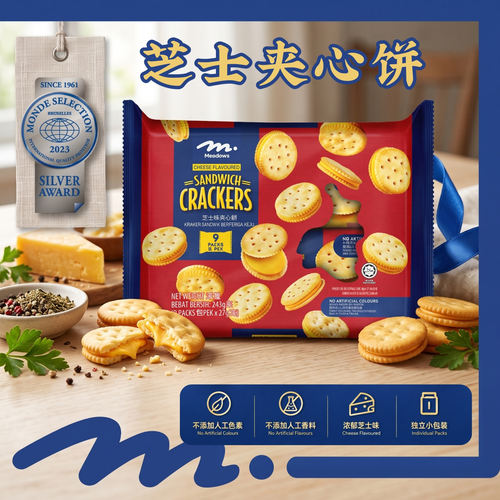 香港惠康出品Meadows芝士夹心饼