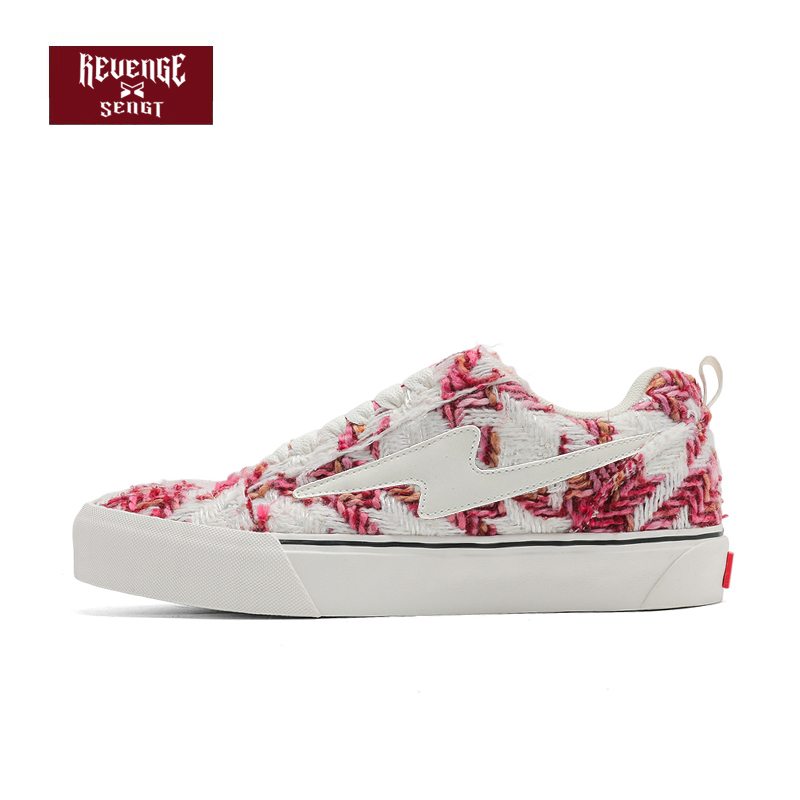 REVENGE X SENGT 洛杉矶闪电联名小香风面包鞋情侣款潮牌百搭板鞋