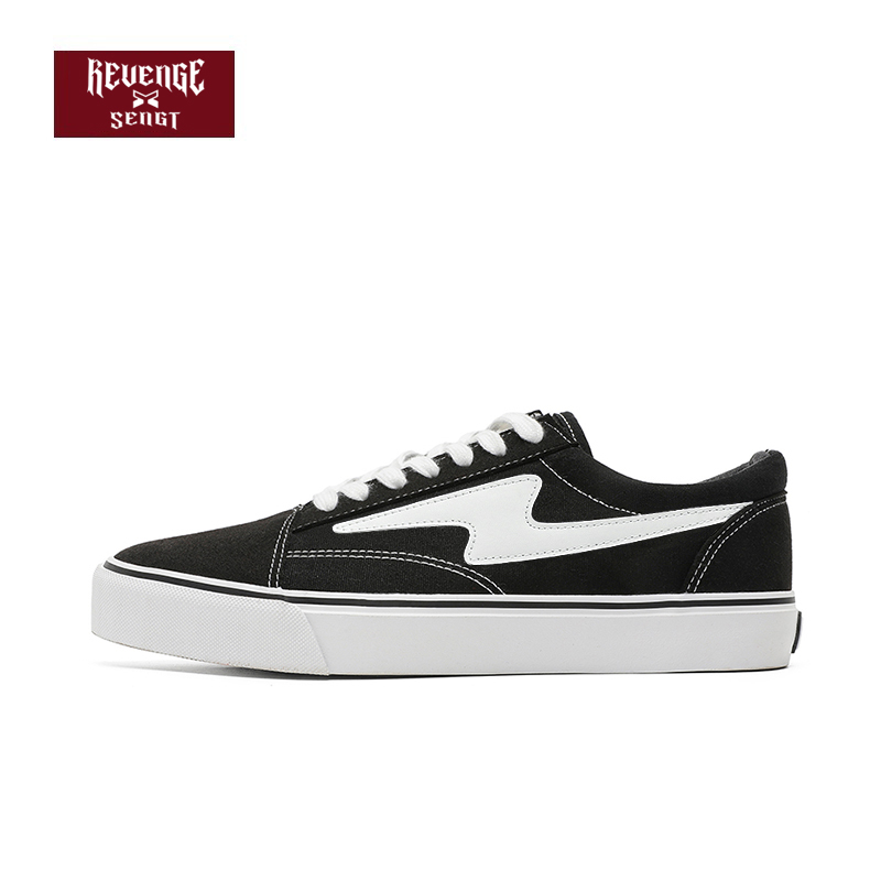 风暴闪电板鞋学生百搭潮流帆布鞋