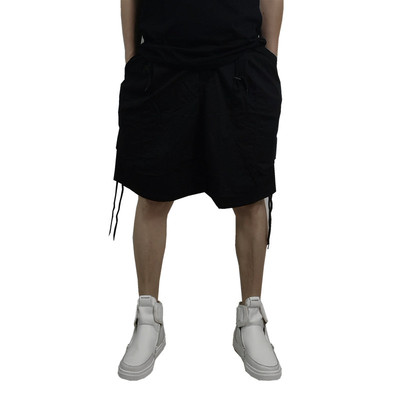 松紧腰阔腿街头感休闲短裤