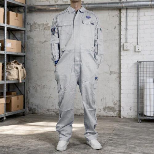 骑士工业风安全夜反光连体服男